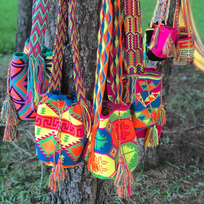 Boho Neon Beach Bags & Accessories - Colorful 4U