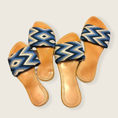 Azula Summer Sandals - Blue Slides - Colorful 4U - Summer Sandals