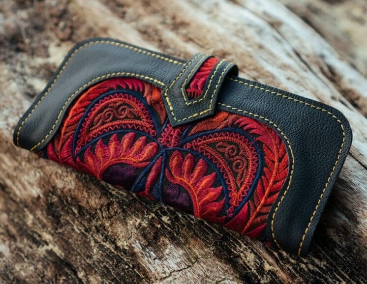 Wallet embroidered boho fashion fashion elegant