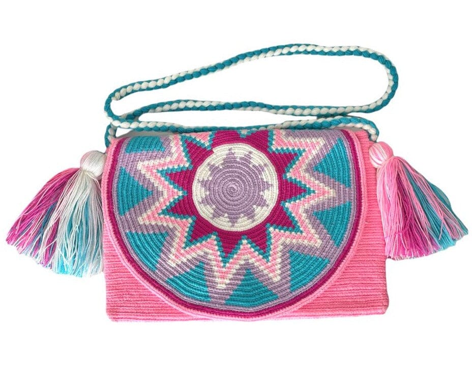 Bohemian Purse with Cover | Envelope - Colorful 4U - Crossbody Crochet Boho Bag