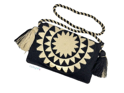 Bohemian Purse with Cover | Envelope - Colorful 4U - Crossbody Crochet Boho Bag