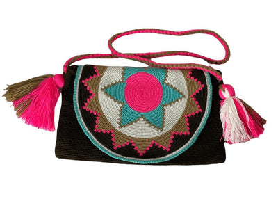 Bohemian Purse with Cover | Envelope - Colorful 4U - Crossbody Crochet Boho Bag