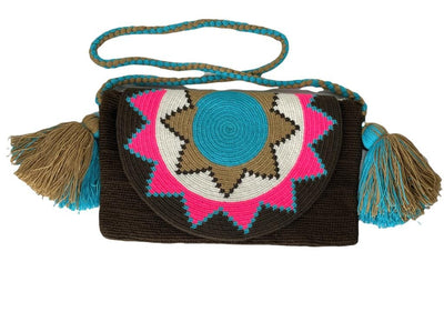 Bohemian Purse with Cover | Envelope - Colorful 4U - Crossbody Crochet Boho Bag