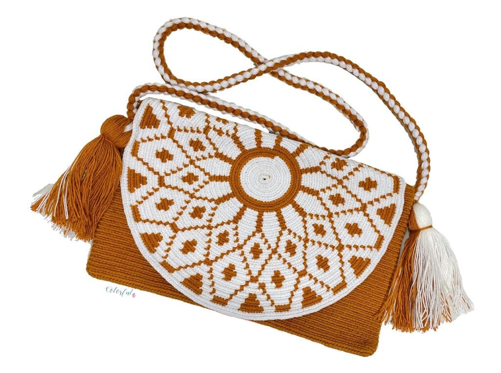 Bohemian Purse with Cover | Envelope - Colorful 4U - Crossbody Crochet Boho Bag