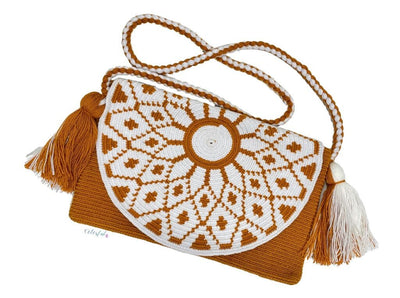 Bohemian Purse with Cover | Envelope - Colorful 4U - Crossbody Crochet Boho Bag