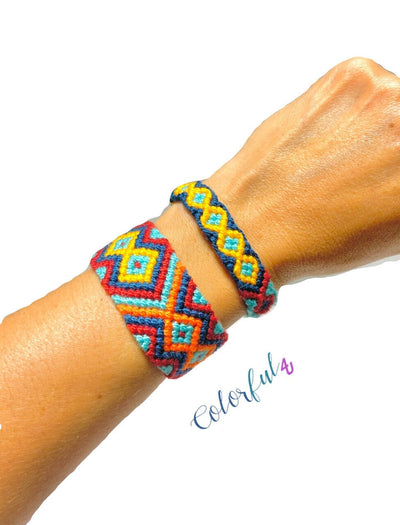 Caribbean Sunset Friendship Bracelets | Woven Bracelet - Colorful 4U - Handwoven Bracelets