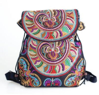 Colorful Bohemian Backpacks - Embroidered Boho Backpack - Colorful 4U - Embroidered Bag