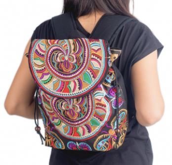 Colorful Bohemian Backpacks - Embroidered Boho Backpack - Colorful 4U - Embroidered Bag