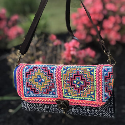 Colorful Bohemian Bag/Clutch - Embroidered Purse/Wallet - Colorful 4U - Embroidered Bag