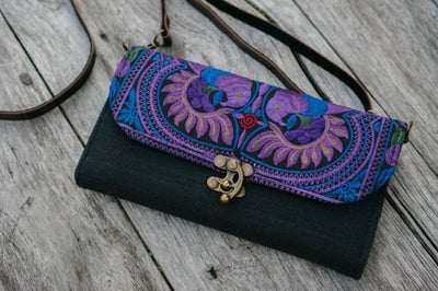 Colorful Bohemian Bag/Clutch - Embroidered Purse/Wallet - Colorful 4U - Embroidered Bag