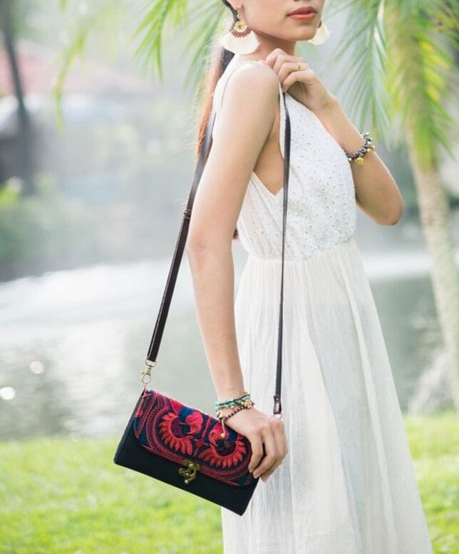 Colorful Bohemian Bag/Clutch - Embroidered Purse/Wallet - Colorful 4U - Embroidered Bag