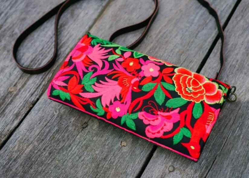 Colorful Bohemian Bag/Clutch - Embroidered Purse/Wallet - Colorful 4U - Embroidered Bag