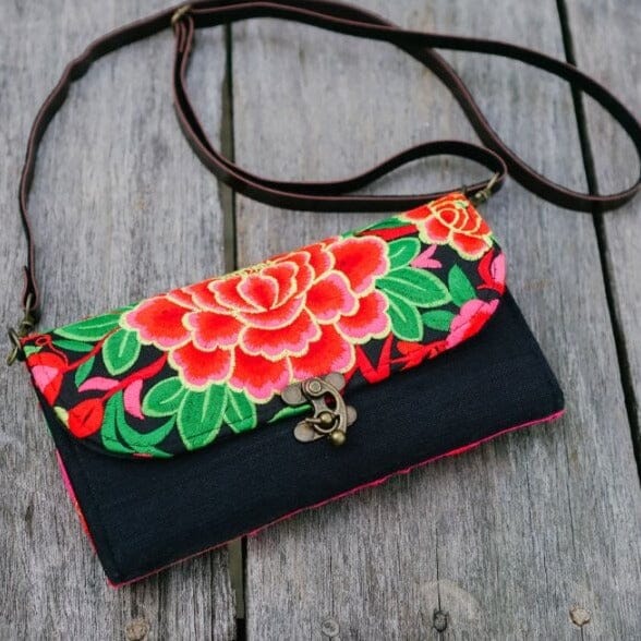 Colorful Bohemian Bag/Clutch - Embroidered Purse/Wallet - Colorful 4U - Embroidered Bag