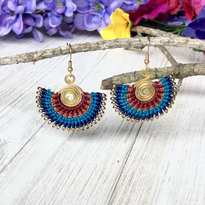 Colorful Bohemian Earrings - Tribal Style - Colorful 4U - Tassel Earrings