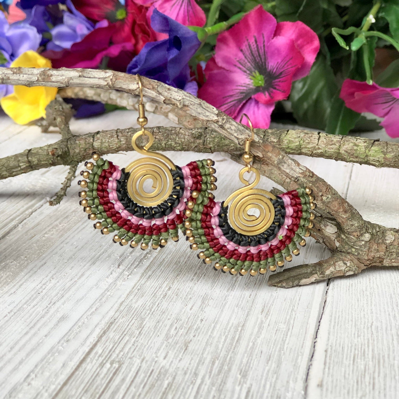 Colorful Bohemian Earrings - Tribal Style - Colorful 4U - Tassel Earrings