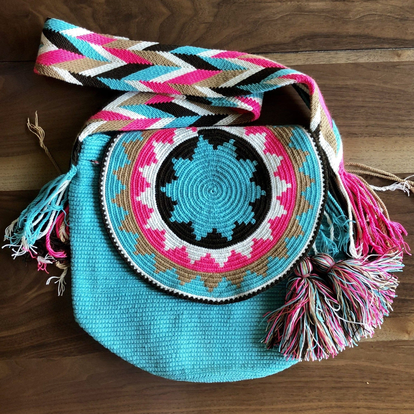 Colorful Crochet Bags with Cover - Colorful 4U - Crossbody Bucket Bag