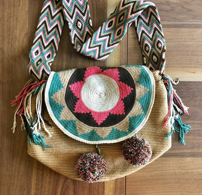 Colorful Crochet Bags with Cover - Colorful 4U - Crossbody Bucket Bag