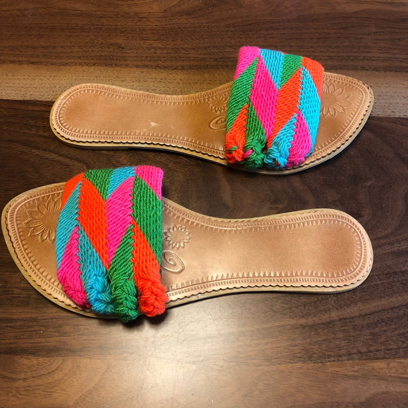 Colorful Handwoven Sandals - Boho Flat Sandals SWF022 - Colorful 4U - Summer Sandals