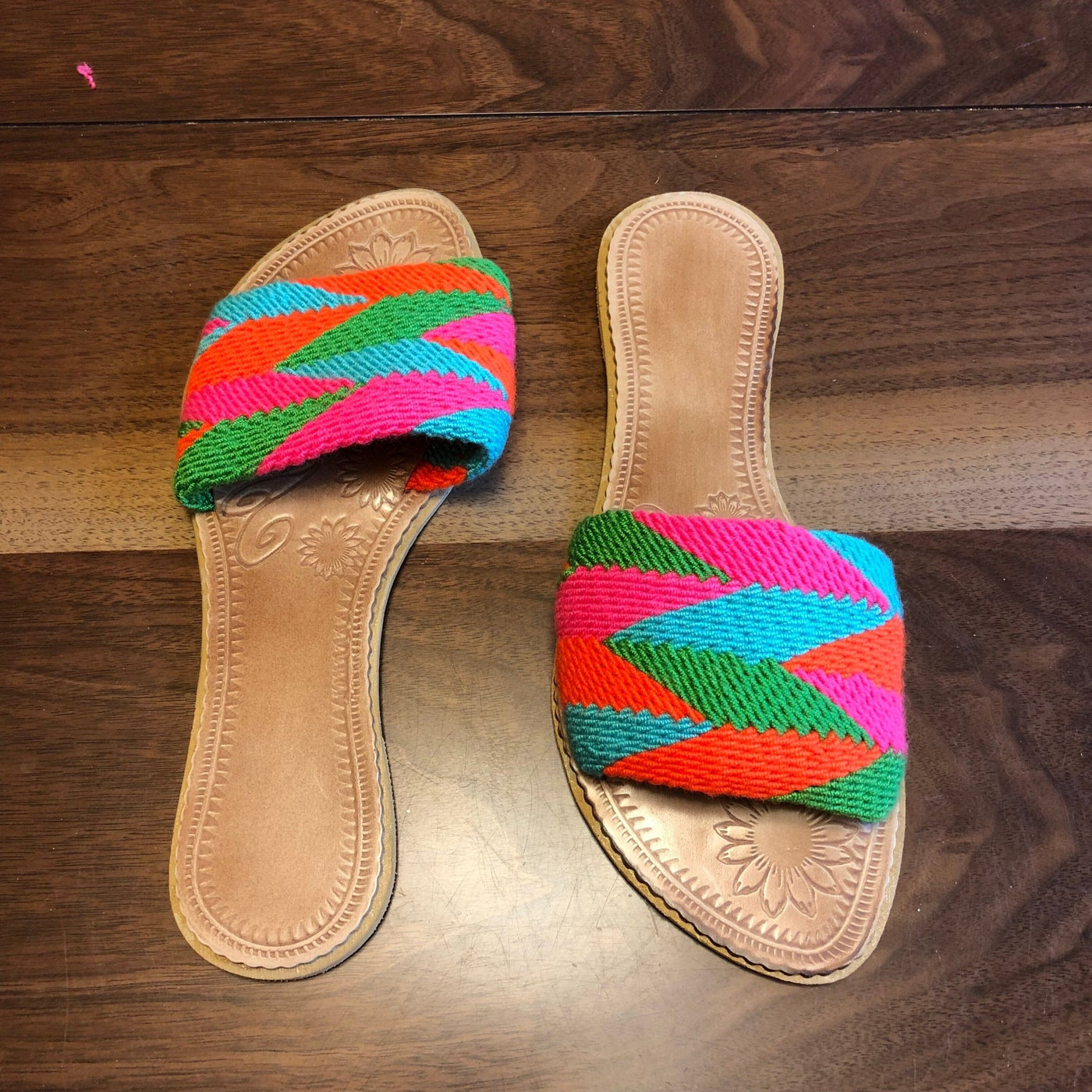 Colorful Handwoven Sandals - Boho Flat Sandals SWF022 - Colorful 4U - Summer Sandals