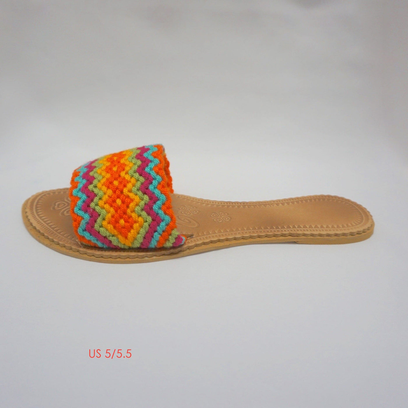 Colorful Handwoven Sandals - Flat Boho Sandals SWF002 - Colorful 4U - Summer Sandals