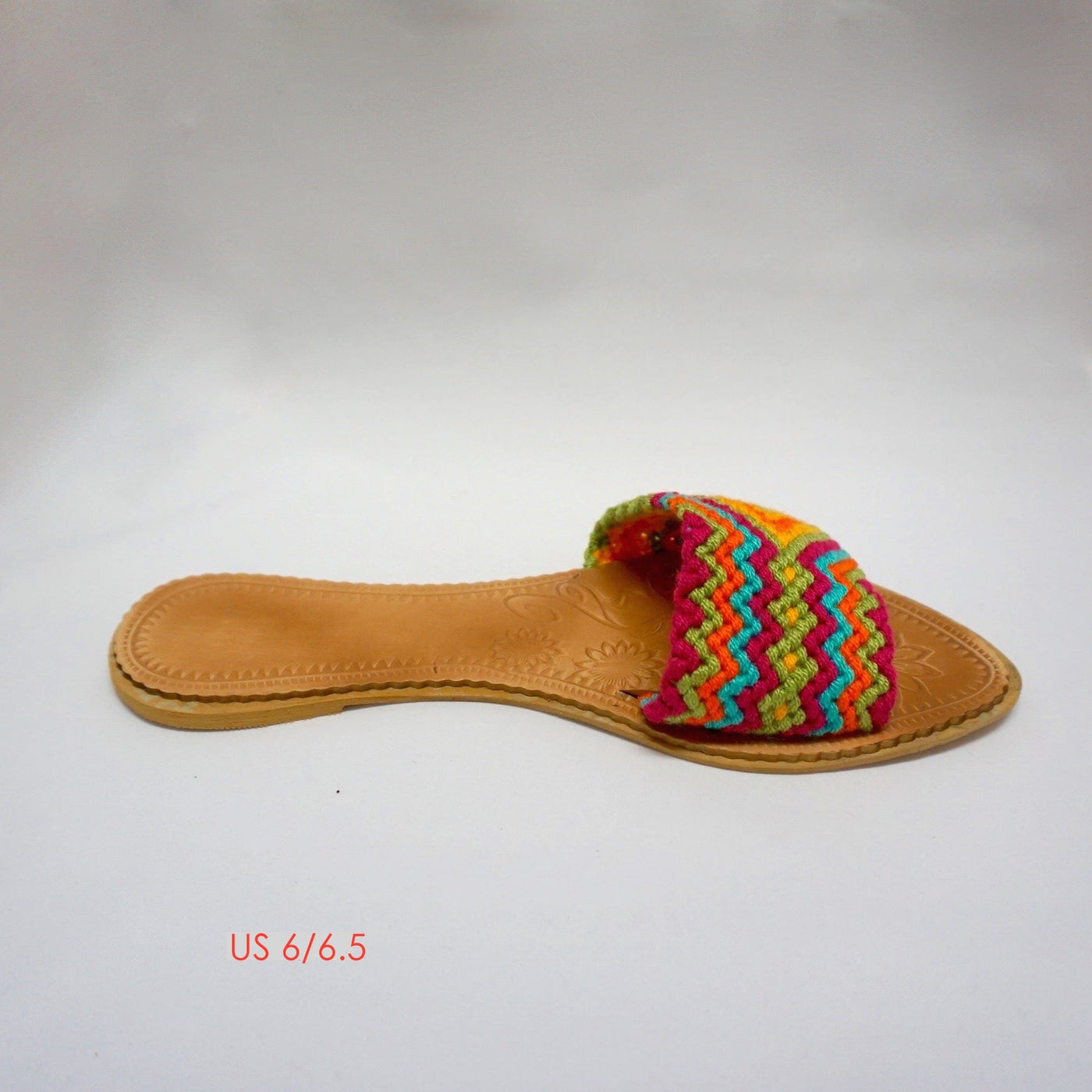 Colorful Handwoven Sandals - Flat Boho Sandals SWF002 - Colorful 4U - Summer Sandals