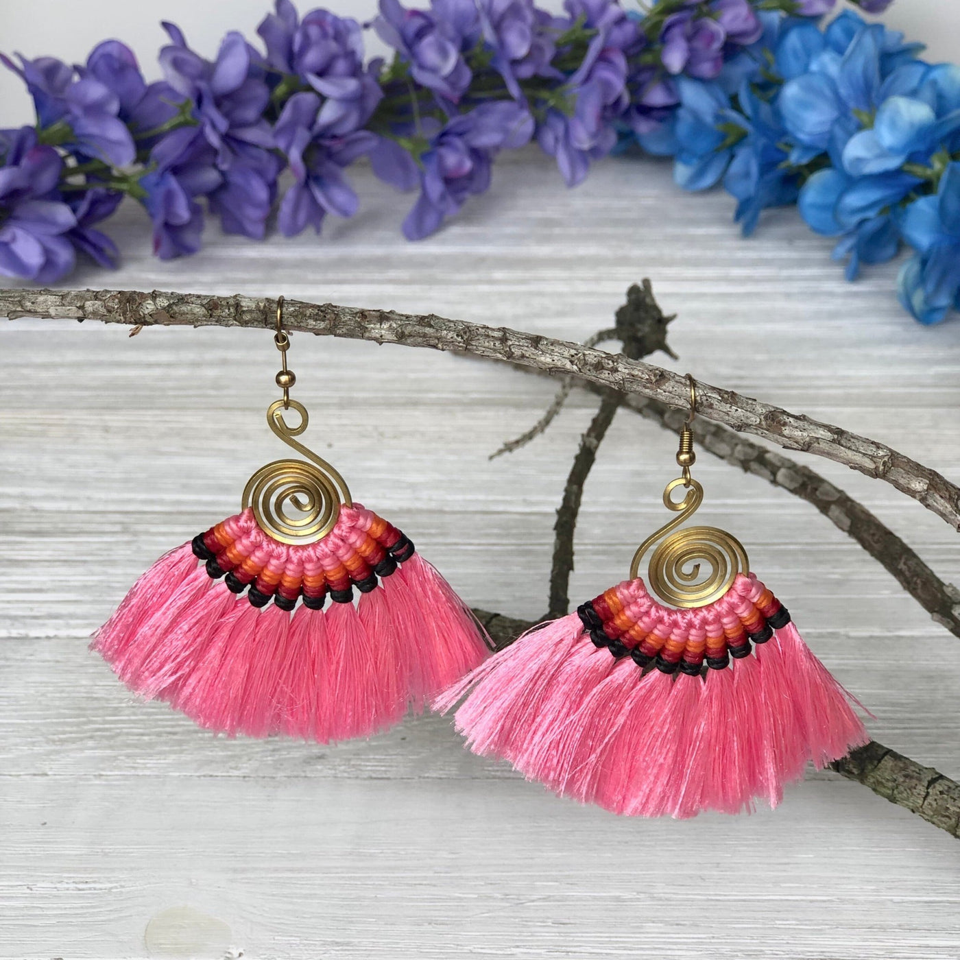 Colorful Tassel Earrings - Tribal Style - Colorful 4U - Tassel Earrings