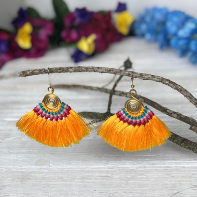 Colorful Tassel Earrings - Tribal Style - Colorful 4U - Tassel Earrings