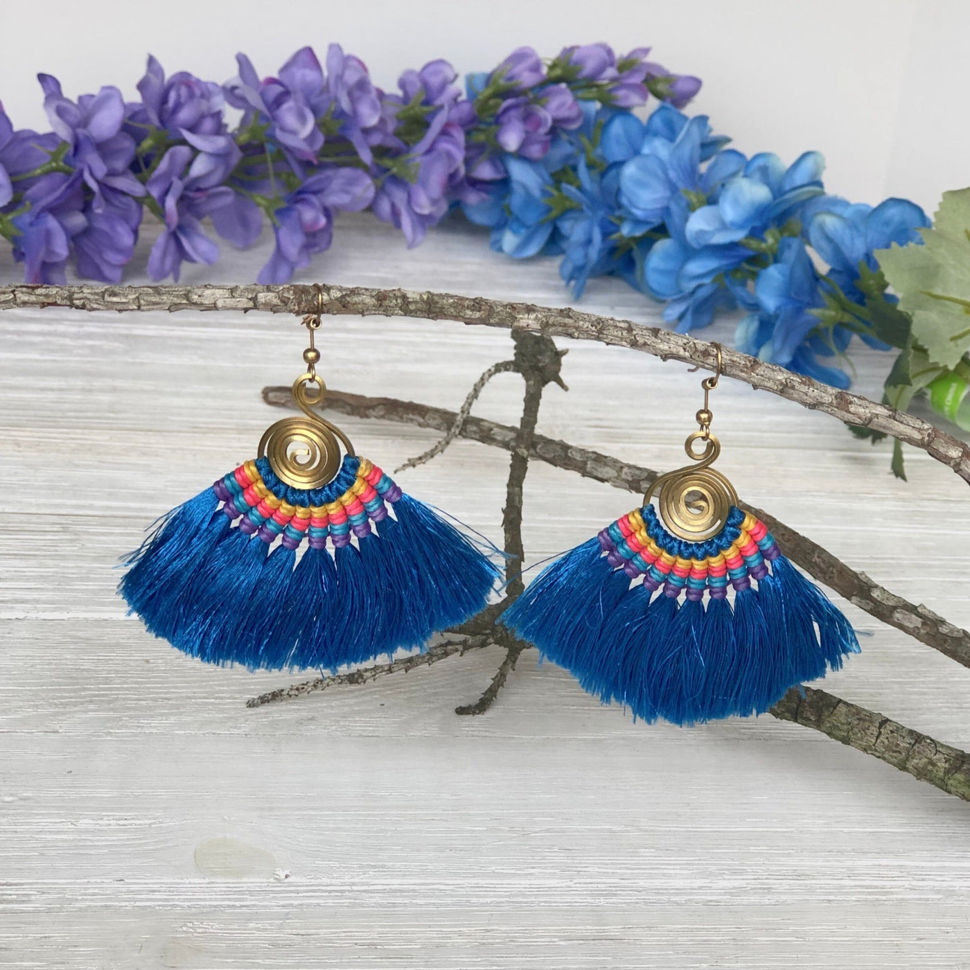 Colorful Tassel Earrings - Tribal Style - Colorful 4U - Tassel Earrings