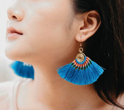 Colorful Tassel Earrings - Tribal Style - Colorful 4U - Tassel Earrings