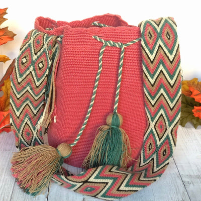 Desert Dreams Bohemian Handbags for Fall | Solid Earth Tones Crossbody Boho Bags | L - Colorful 4U - Solid Color Crochet Bag - Crossbody/Shoulder Boho Bag