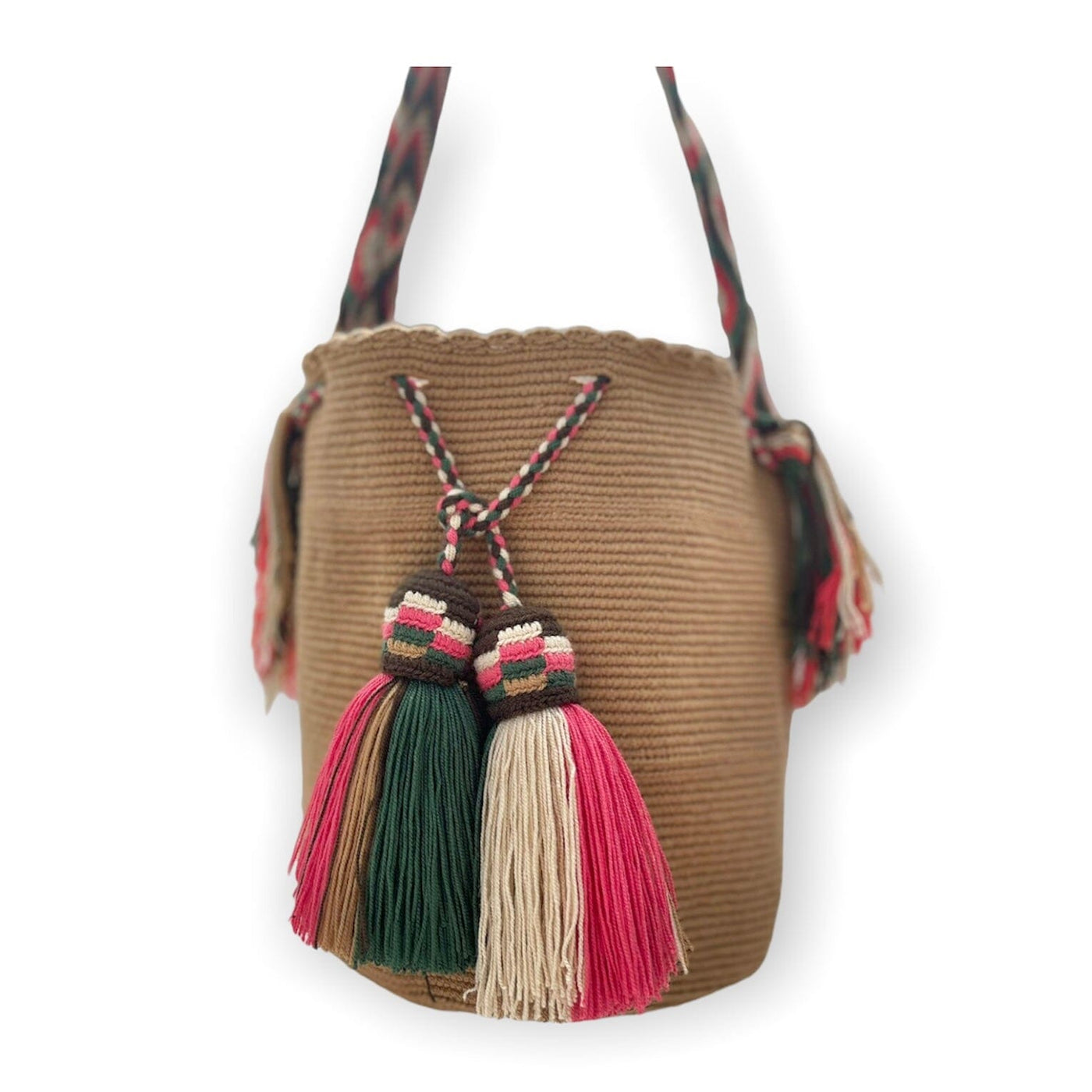 Desert Dreams Bohemian Handbags for Fall | Solid Earth Tones Crossbody Boho Bags | L - Colorful 4U - Solid Color Crochet Bag - Crossbody/Shoulder Boho Bag