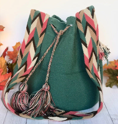 Desert Dreams Bohemian Handbags for Fall | Solid Earth Tones Crossbody Boho Bags | L - Colorful 4U - Solid Color Crochet Bag - Crossbody/Shoulder Boho Bag