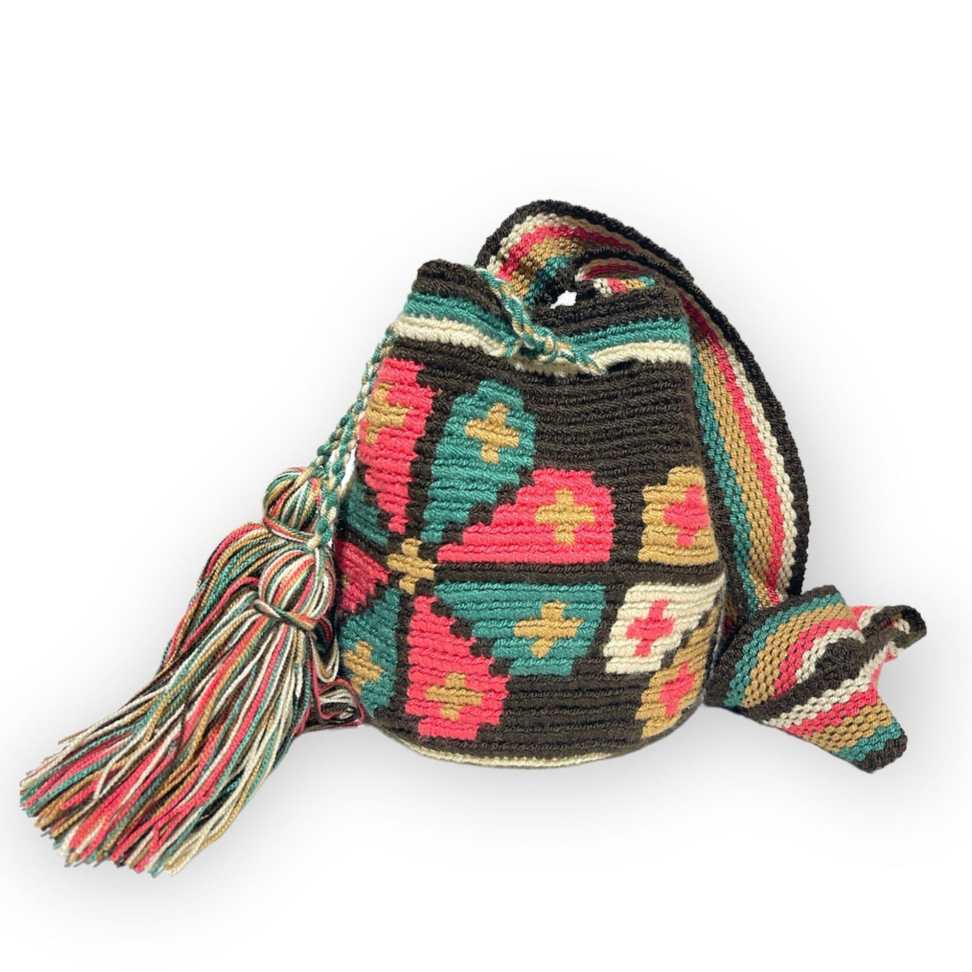 Desert Dreams Mini Crochet Bags - Style MWPD65 - Colorful 4U - Mini Crochet Bag - Crossbody Boho Bag - Authentic Wayuu Mini Mochila