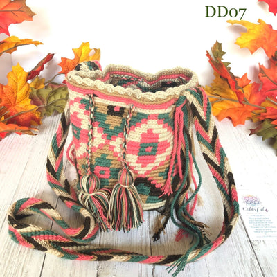 Desert Dreams Mini Crochet Bags - Style MWPD65 - Colorful 4U - Mini Crochet Bag - Crossbody Boho Bag - Authentic Wayuu Mini Mochila