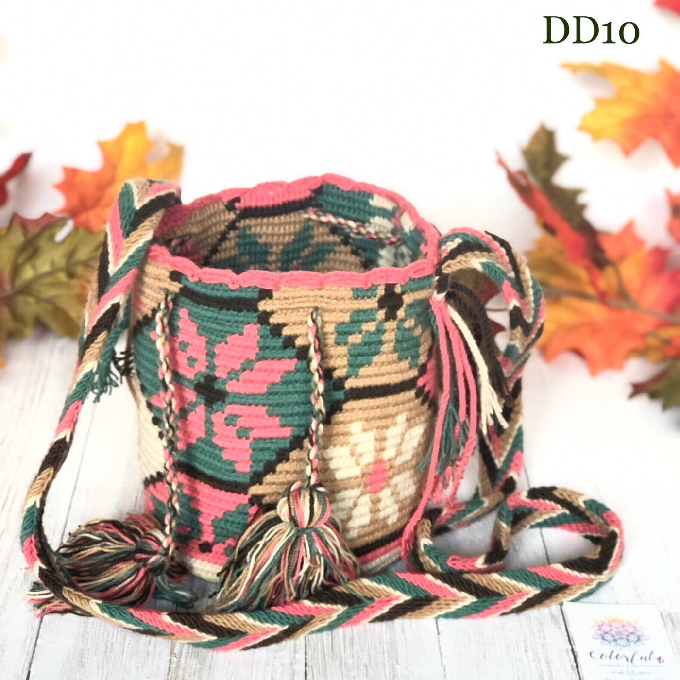 Desert Dreams Mini Crochet Bags - Style MWPD65 - Colorful 4U - Mini Crochet Bag - Crossbody Boho Bag - Authentic Wayuu Mini Mochila