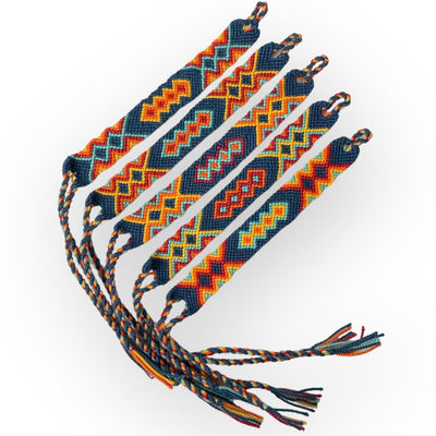 Desert Sunset Friendship Bracelets | Woven Bracelet - Medium Size - Colorful 4U - Handwoven Bracelets