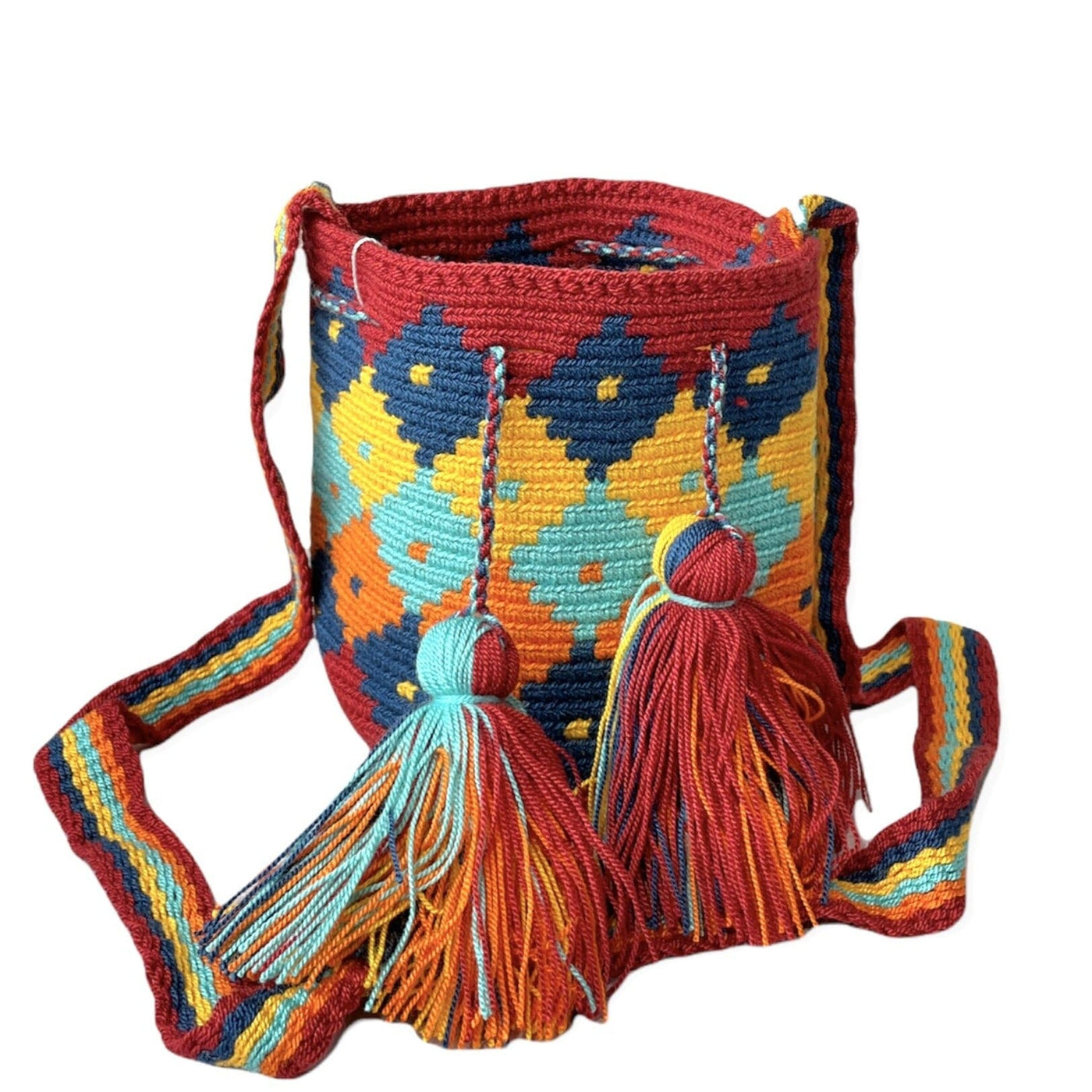 Desert Sunset Mini Crochet Bags - Colorful 4U - Mini Crochet Bag - Crossbody Boho Bag - Authentic Wayuu Mini Mochila