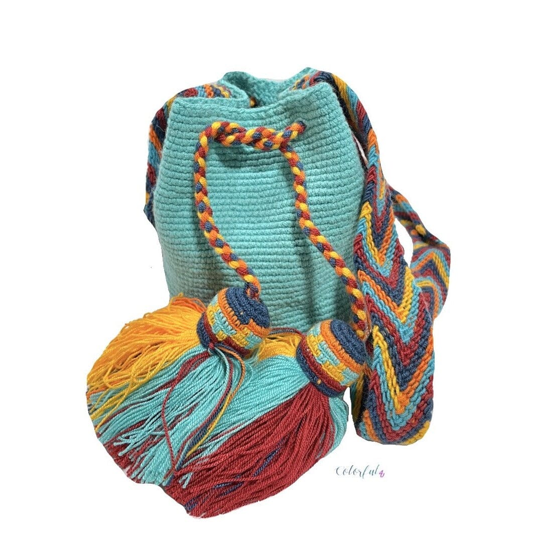 Desert Sunset Mini Crochet Bags - Colorful 4U - Mini Crochet Bag - Crossbody Boho Bag - Authentic Wayuu Mini Mochila