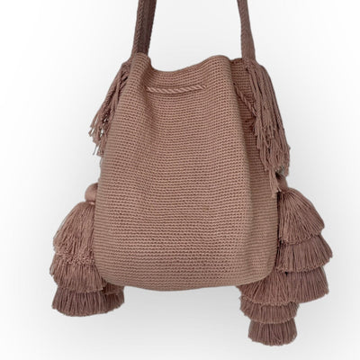 Double Tassel Bag | Large - Colorful 4U - Crossbody Crochet Boho Bag