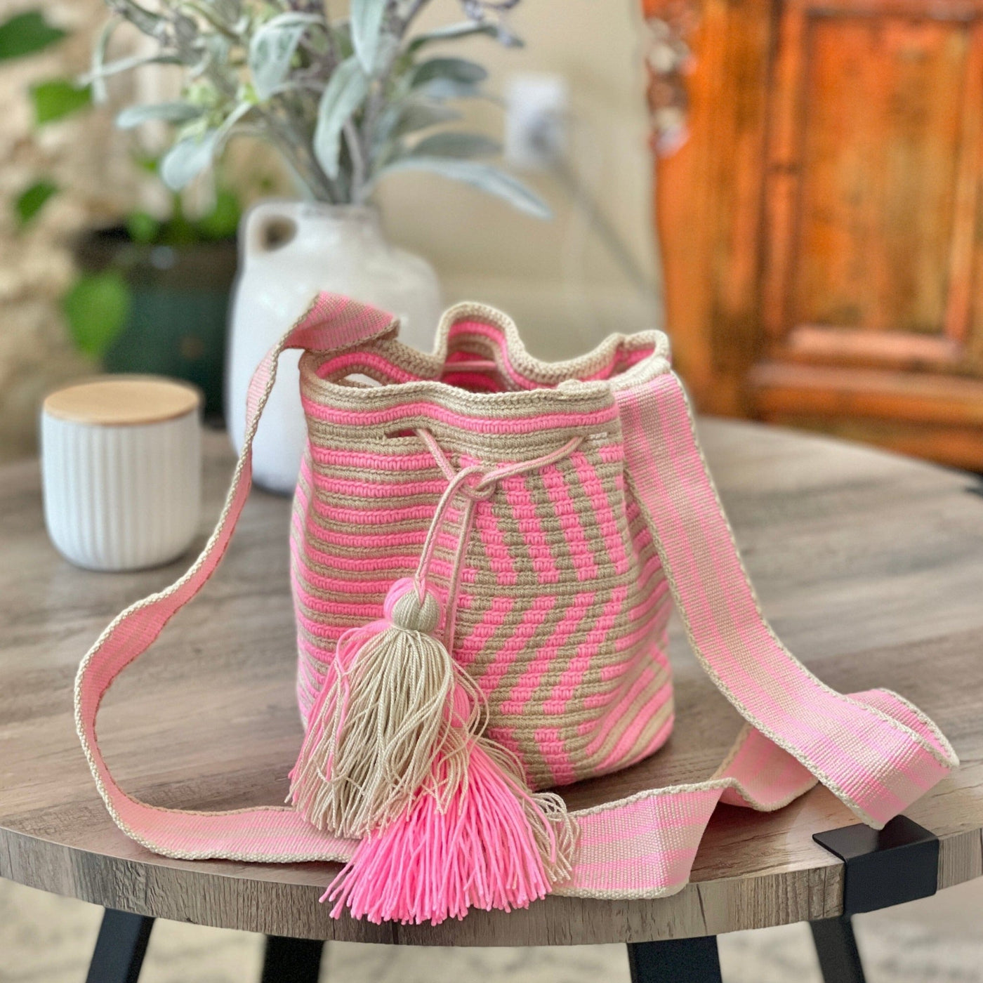 Dream Vacation Bag | Crossbody Purse for summer | Medium - Colorful 4U - Medium - Crossbody Crochet Boho Bag - Traditional Wayuu Design