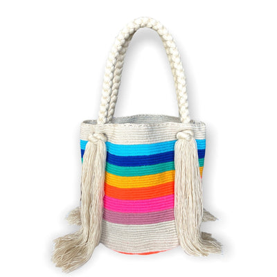 Endless Summer Striped Tote Bags | Striped Beach Tote - Colorful 4U - Tote Beach Bag