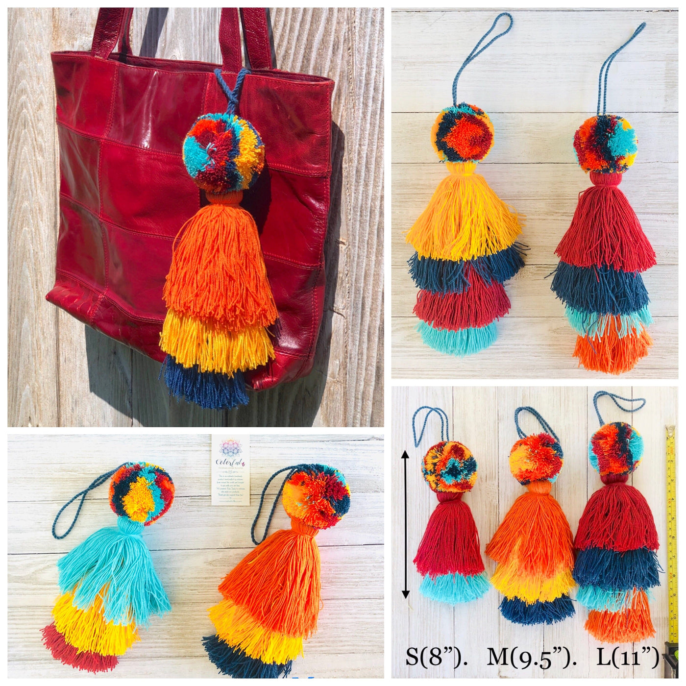 Colorful Tassel Bag Charm