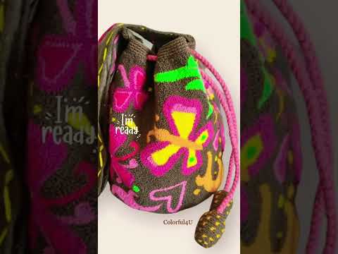 Mirabel Bag Encanto | Authentic Colombian Purse | by Colorful 4U L: 10 H x 8 W / Mocha Brown