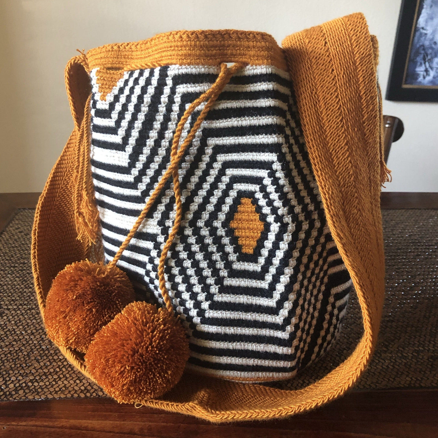 SCARLET RED Crochet Bag - Crossbody Shoulder Bucket Bag-Boho Bag Wayuu –  Colorful 4U
