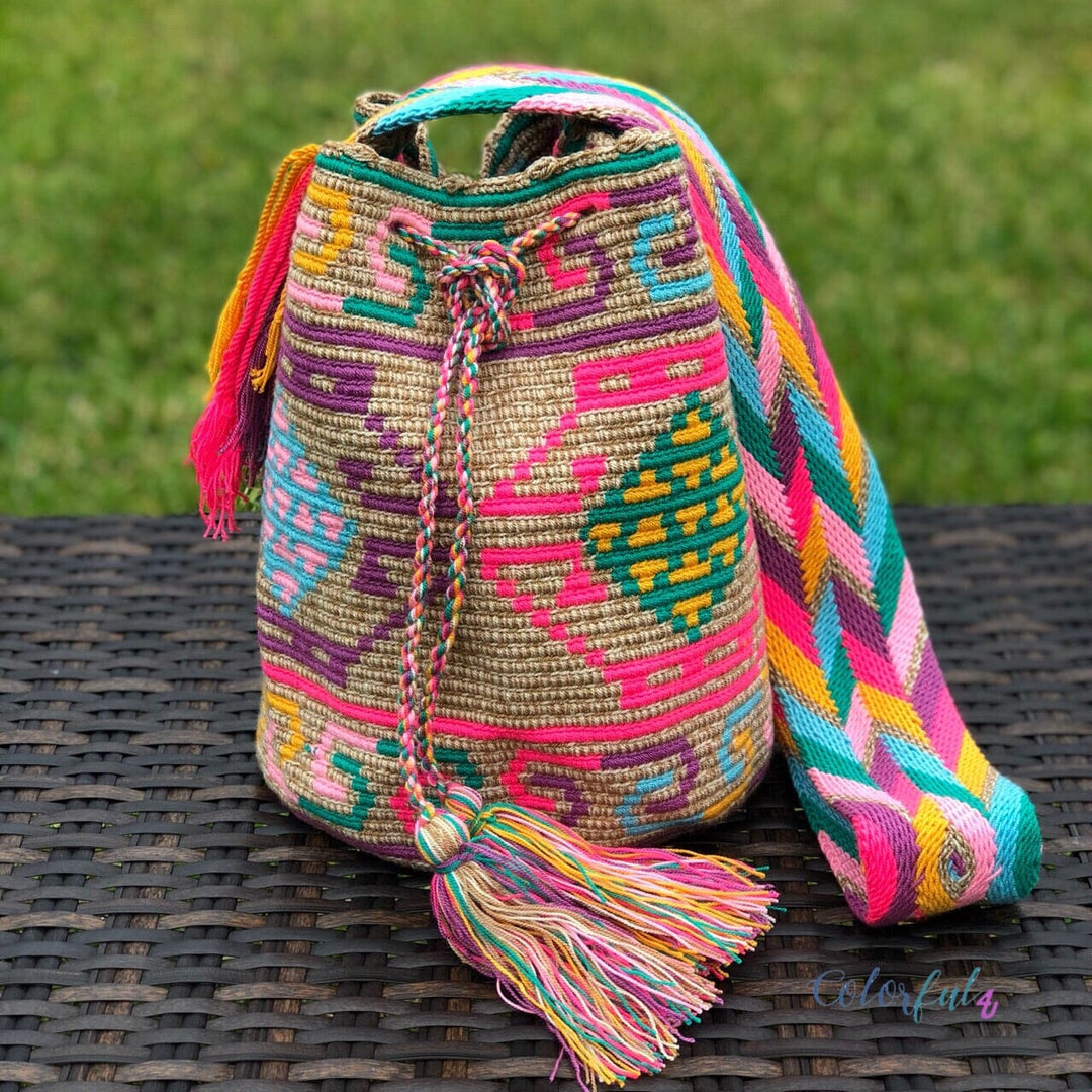 Deals FABULOUS MJ Crochet Boho Bucket Bag