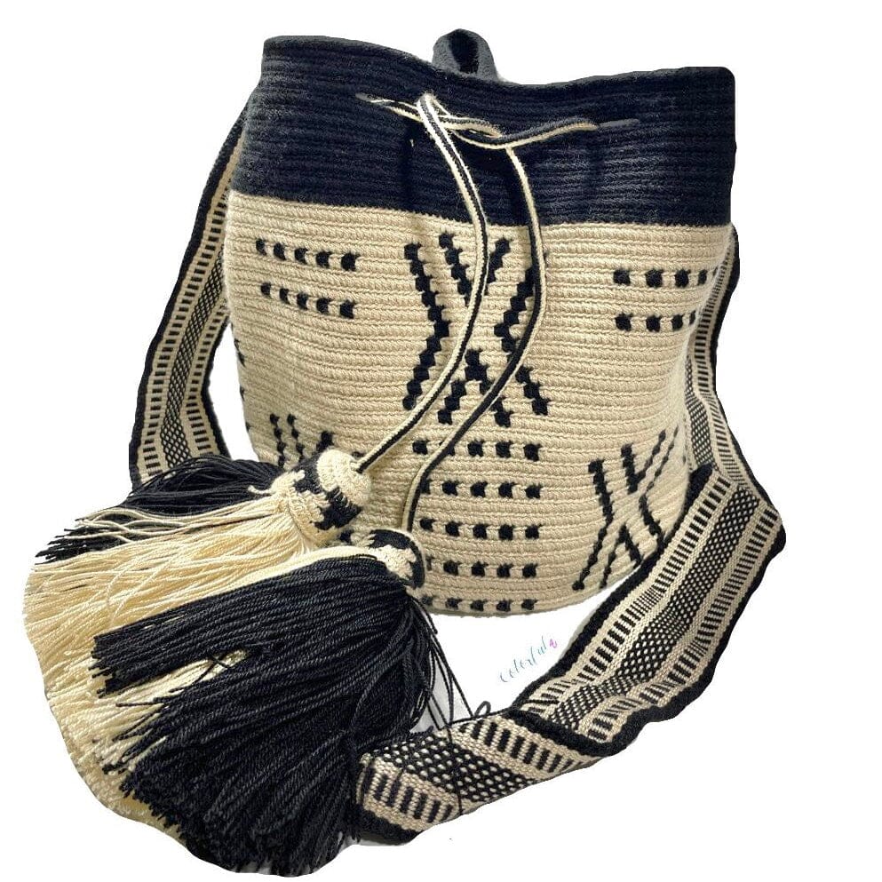 Tribal Medium Colorful Crochet Bag - Crossbody Boho Bag - ShopperBoard
